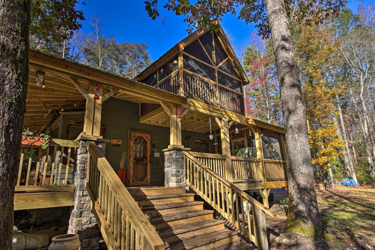 5-Acre North Georgia Mountain Retreat With Creek! Villa Sautee Nacoochee Ngoại thất bức ảnh