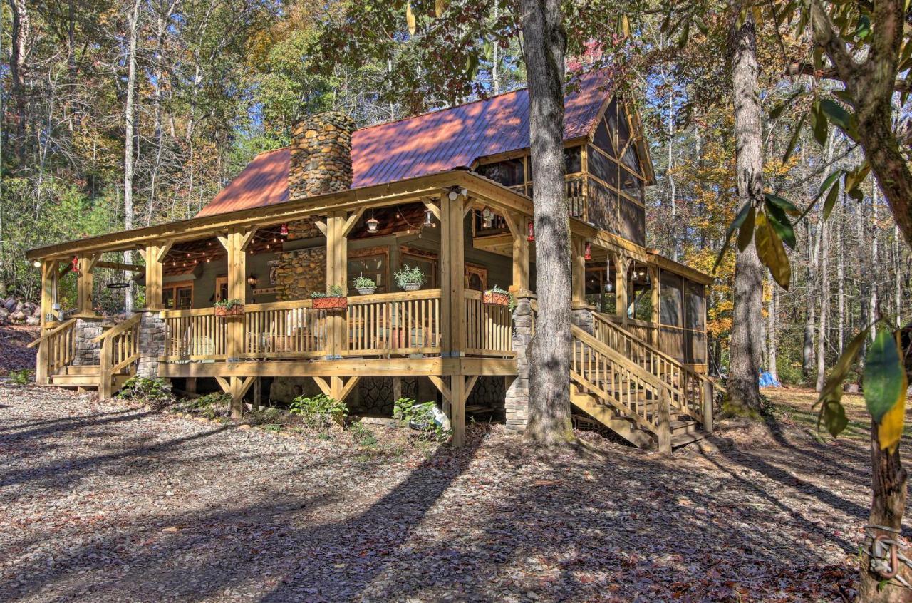 5-Acre North Georgia Mountain Retreat With Creek! Villa Sautee Nacoochee Ngoại thất bức ảnh