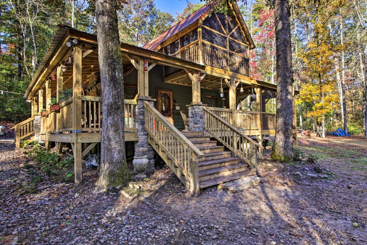 5-Acre North Georgia Mountain Retreat With Creek! Villa Sautee Nacoochee Ngoại thất bức ảnh
